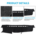Non-Slip Dash Mat Suitable For Suzuki Jimny 2019-2022 Dashboard Cover Black