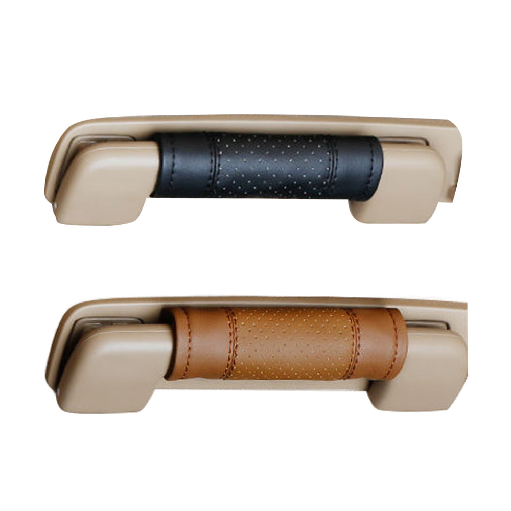 2pcs Faux Leather Door Handle Cover Suitable for Universal Car