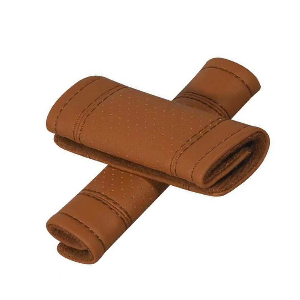 2pcs Faux Leather Door Handle Cover Suitable for Universal Car