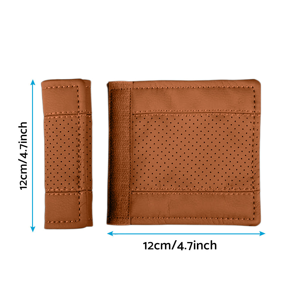 2pcs Faux Leather Door Handle Cover Suitable for Universal Car