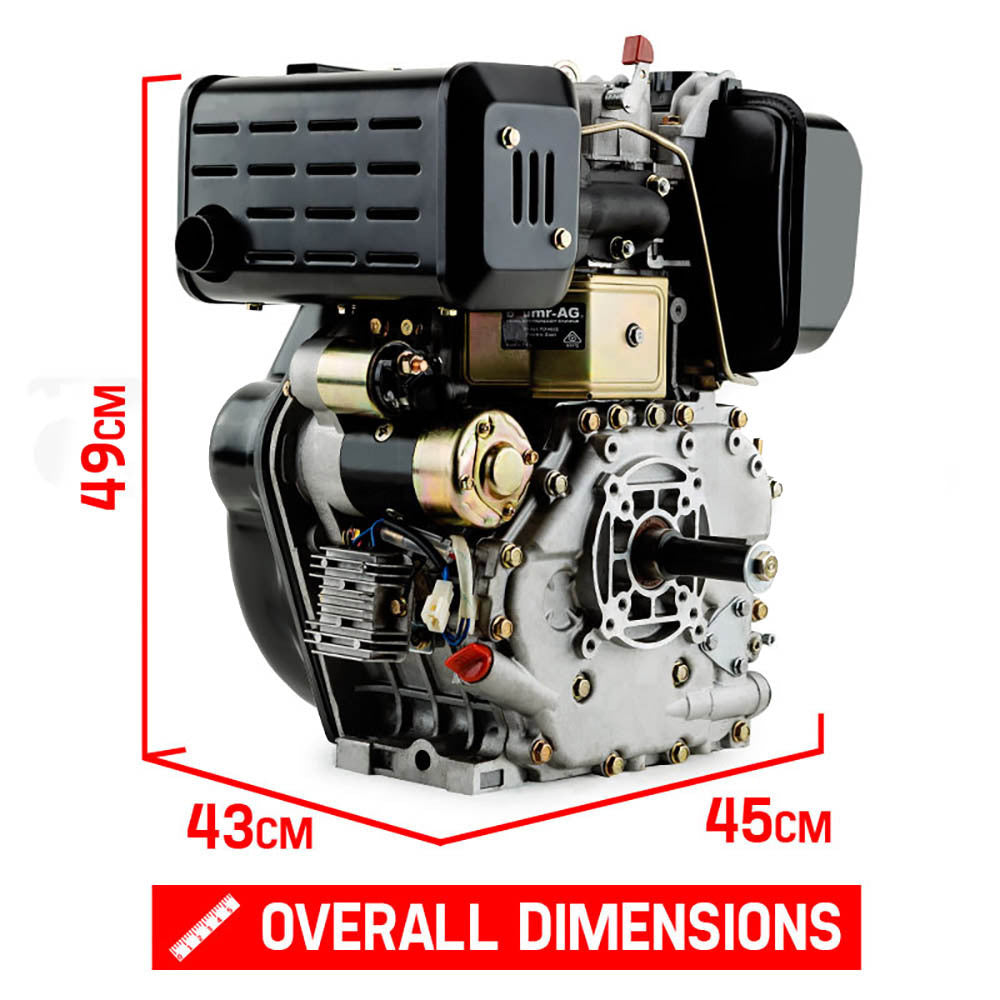 NNEMB 10HP Diesel Stationary Engine Electric Start OHV Replacement Motor